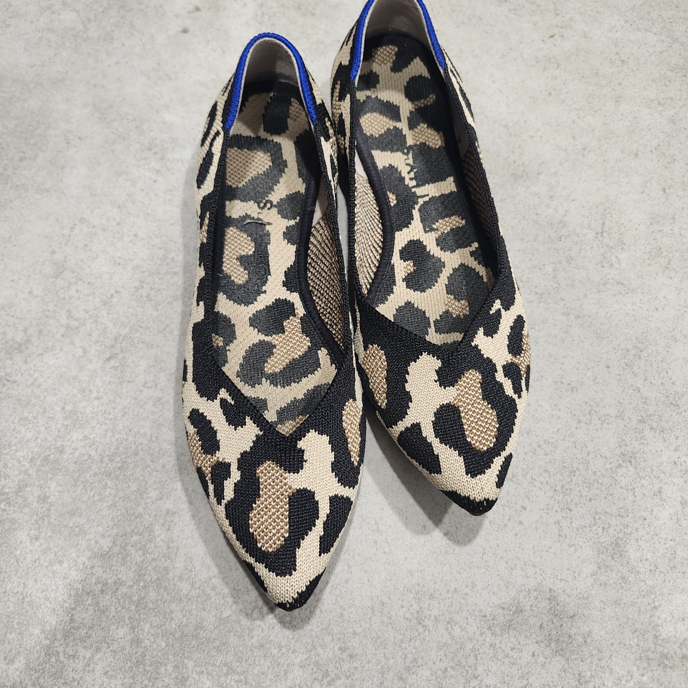 Rothy's Leopard Print Pointe Flats